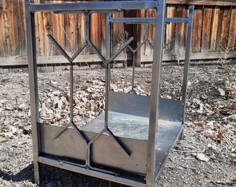 Firewood holder/ modern firewood holder/ contemporary firewood holder/ indoor firewood holder/ fireplace gift/ firewood stand/ firewood rack