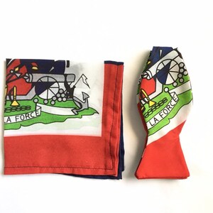 Haitian Flag Self Tie & Pocket Square Set Haiti Bow Tie Haitian Flag Bow Tie Adjustable.
