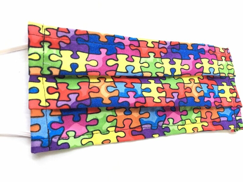 Autism Awareness Face Mask Kids Face Mask Adult Face Mask Etsy