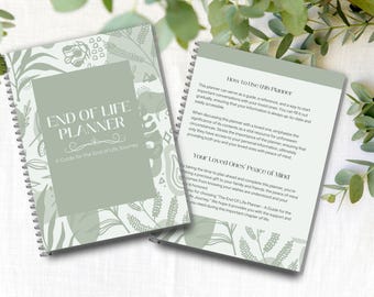 End of Life Planner, Legacy Binder, Funeral Wishes (Digital Download)