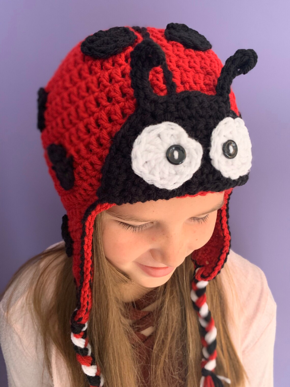 Handmade crochet ladybug hat newborn to adult Etsy