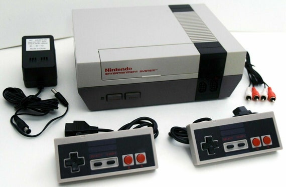 Original Nintendo NES Console Refurbished with Controllers