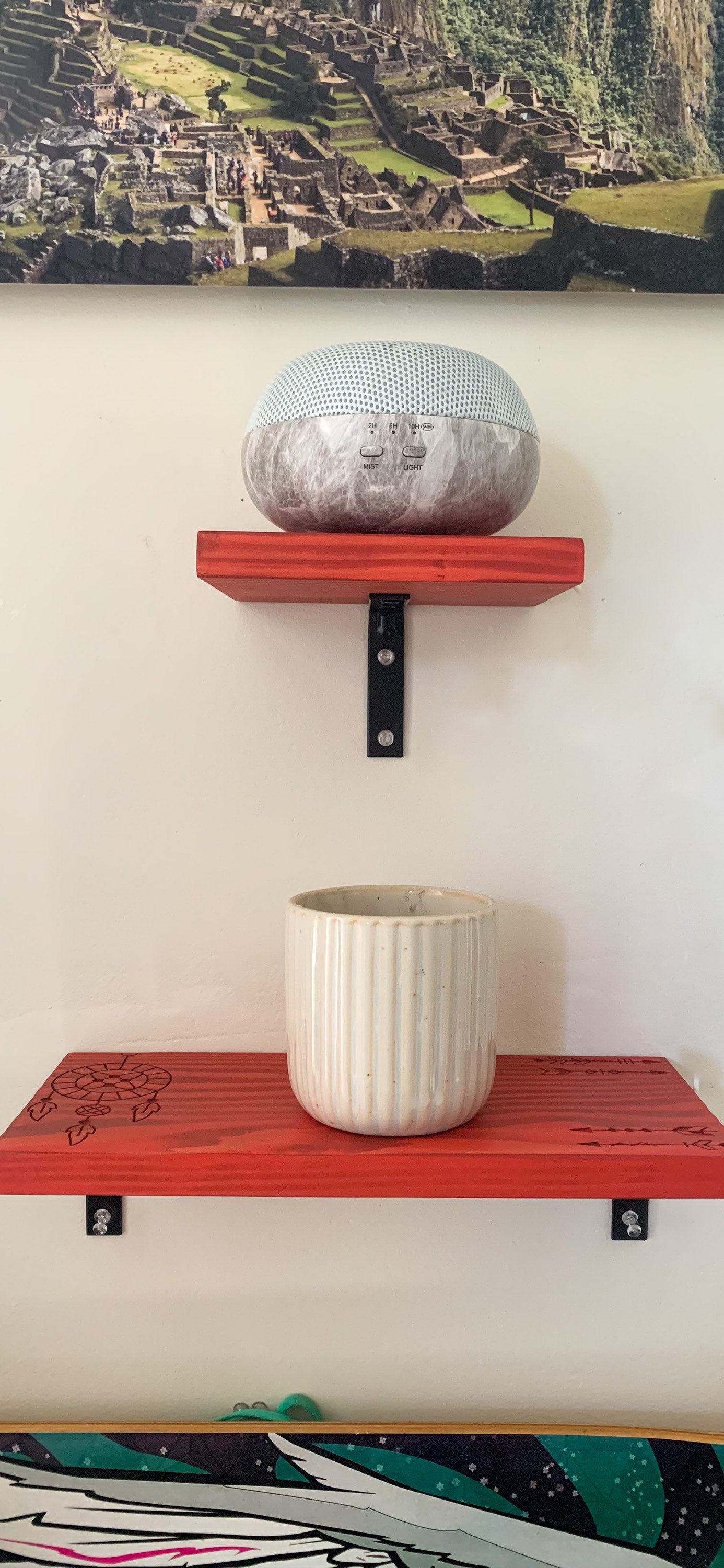 Floating Shelf Shelf Shelves Boho Style Wall Decor Home Etsy