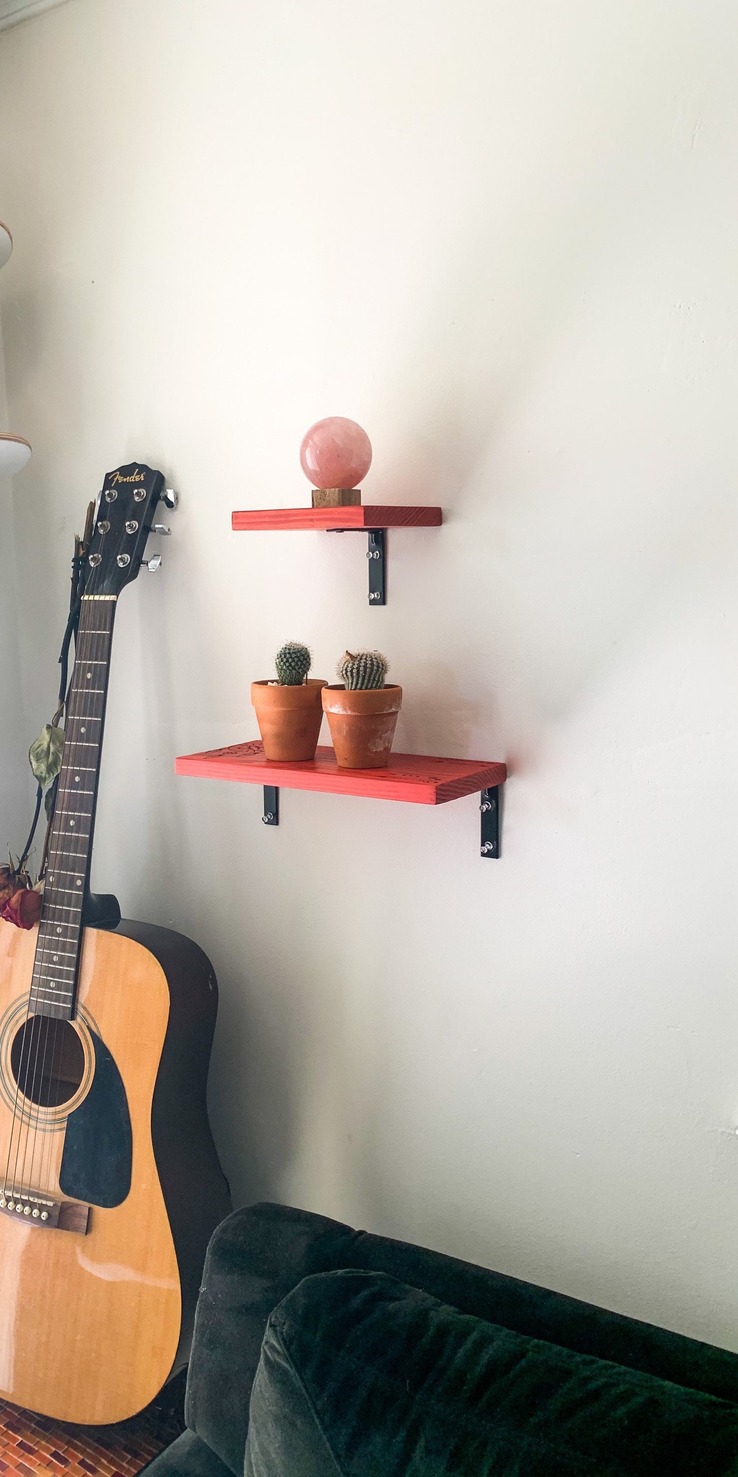 Floating Shelf Shelf Shelves Boho Style Wall Decor Home Etsy