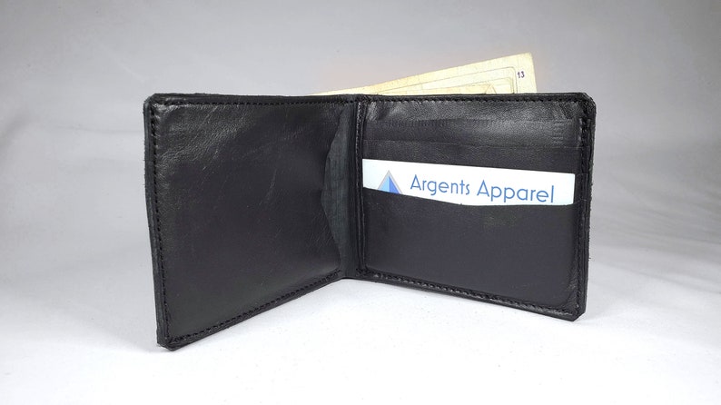 Simple Black Leather 4 Credit Card Wallet