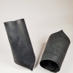 Simple Black Leather Bracers