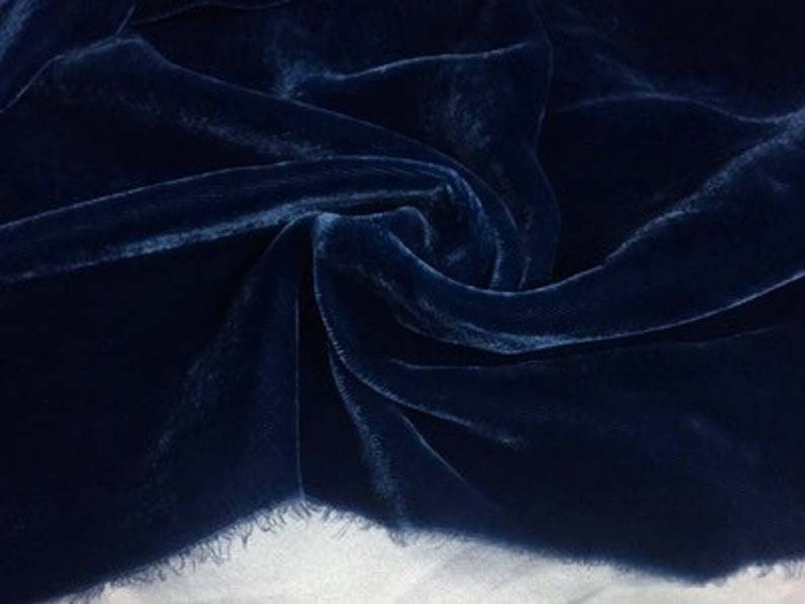 Deep Peacock Blue Silk Velvet Fabric Luxury Silk Velvet Etsy