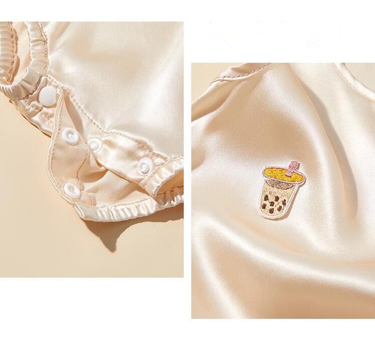 Baby Silk Pajamas 100 Mulberry Silk Romper for Infants Baby Etsy