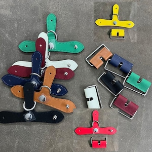 Conectores de correa para bolsos de lona, accesorios para bolsos tipo cartera, correa cruzada para estuches de novia, conector de cuero Swift/Togo personalizado