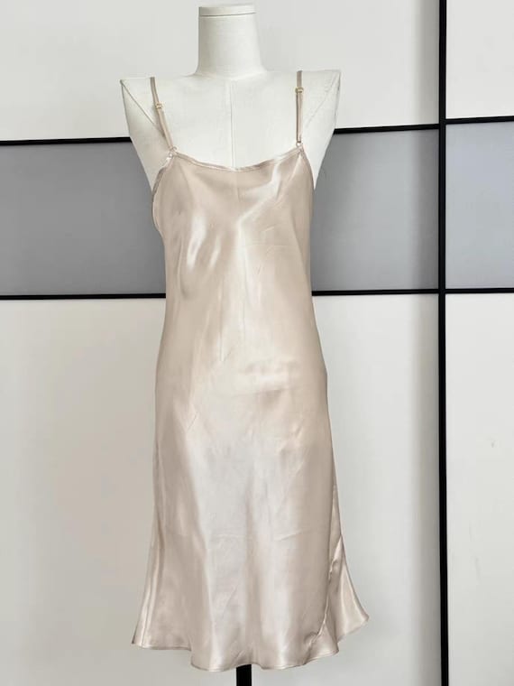 100% Silk Dress, Silk Braces Skirt, Silk Camisole for Sleeping, Party, Wedding Gift, Adjustable Belt, Pink color