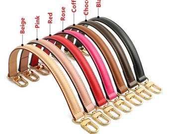 Genuine Cow Leather Bag Straps, Hand Straps for Replacement, Bag Accessories Top Handle Purse Strap, Bulge in the middle