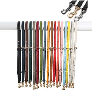 Echtes Rindsleder Taschengurte, Schultergurte zum Ersatz, Taschenzubehör, Top Griff Geldbörse Strap, Crossbody Straps, genarbtes Leder