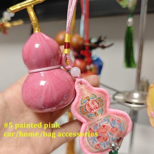 Handmade gourds accessories, natural gourds as home/car decors, traditional Chinese gourd culture, mini gourds carvings or painting necklace
