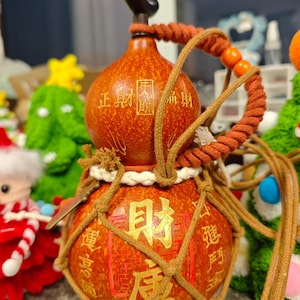 Stainless Steel Gourd Water Bottle - Chinese Retro Monkey King Style, 1000ml Or 1500ml, With Leather Case & Strap - View #7