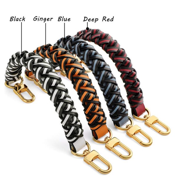 Microfiber Reinforced Leather Bag Straps, Hand Straps for Replacements, Woven Bag Handle Accessories, Multi Colors Handbag Straps, 31cm