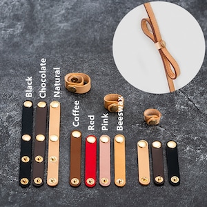 Lederband Länge einstellen Hasp Schnalle, Taschengurt Länge Einsteller für Handtasche, Ledertasche Zubehör, Neverful Taschengurt Länge einstellen Clips
