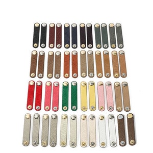 Justerbart läderspänne för väskrem, längdjusterare för handväska, silverfärgade väsktillbehör, Lindy justeringsklämmor för väskrem, par