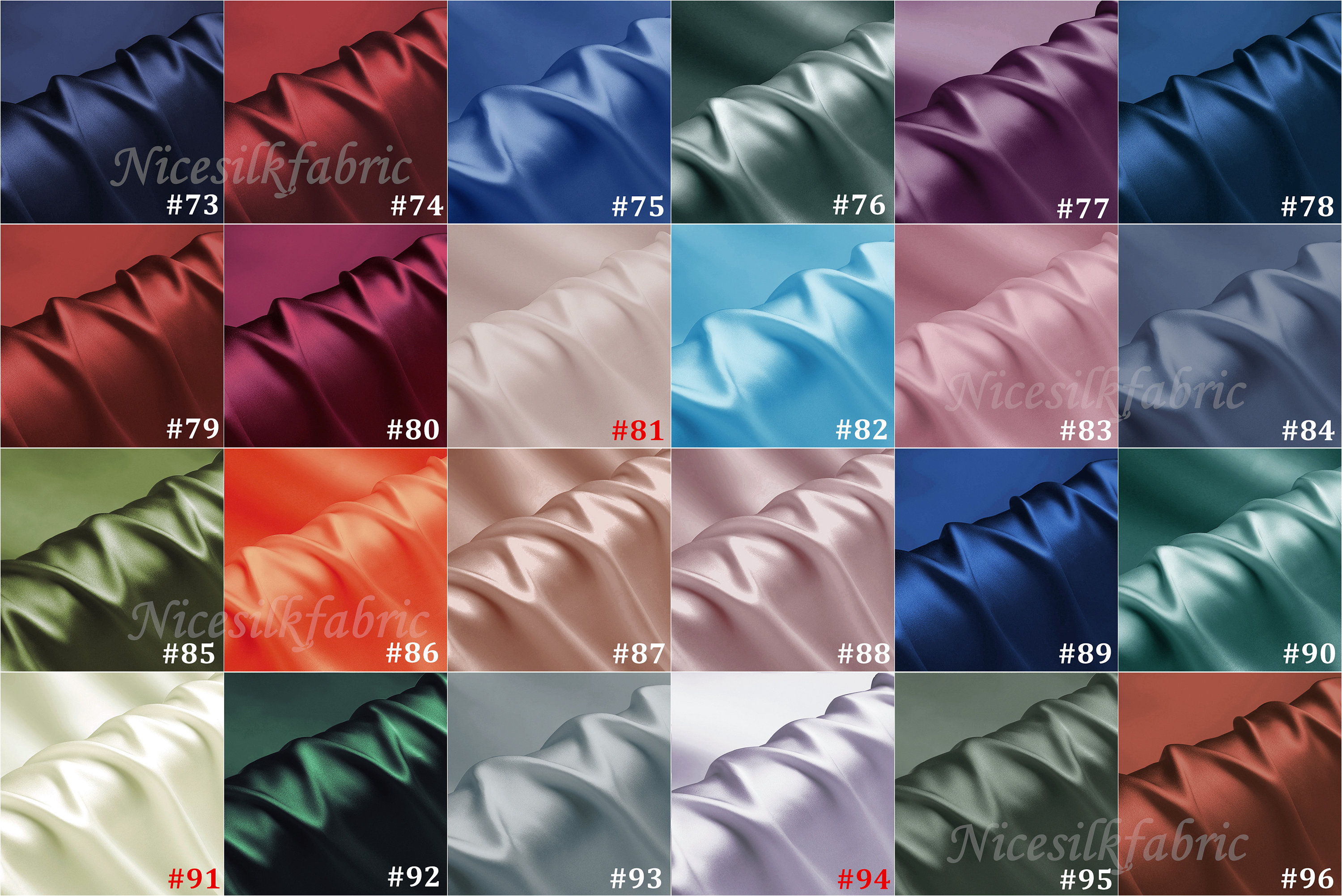 16mm/19mm/22mm/30momme Silk Charmeuse Fabrics, 6A Grade Organic Mulberry Silk Fabric for Designer DIY, Customized Length, with Luster