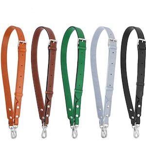 Echtes Rindsleder Taschengurte, Schultergurte zum Ersatz, Taschenzubehör, Top Griff Geldbörse Strap, Crossbody Straps, genarbtes Leder