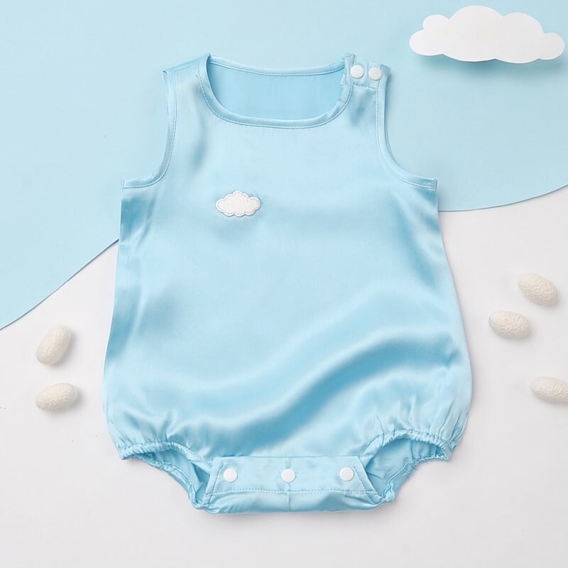 Baby Silk Pajamas 100 Mulberry Silk Romper for Infants Baby Etsy