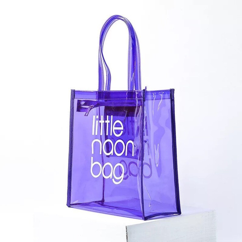 Little Neon Bag Purse Tote Bag Beach Bag Shopping PVC Etsy