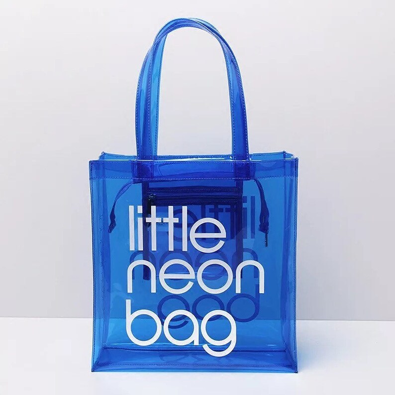 Little Neon Bag Purse Tote Bag Beach Bag Shopping PVC Etsy