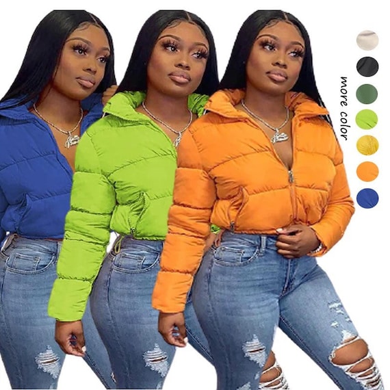 Bubble crop top jacket cheap