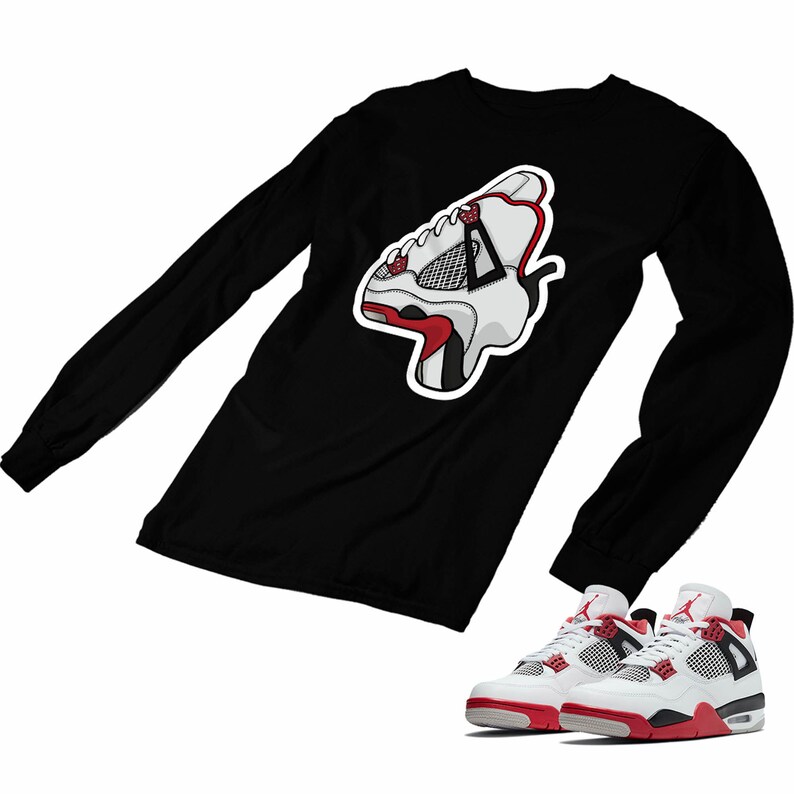 fire red 4s t shirt
