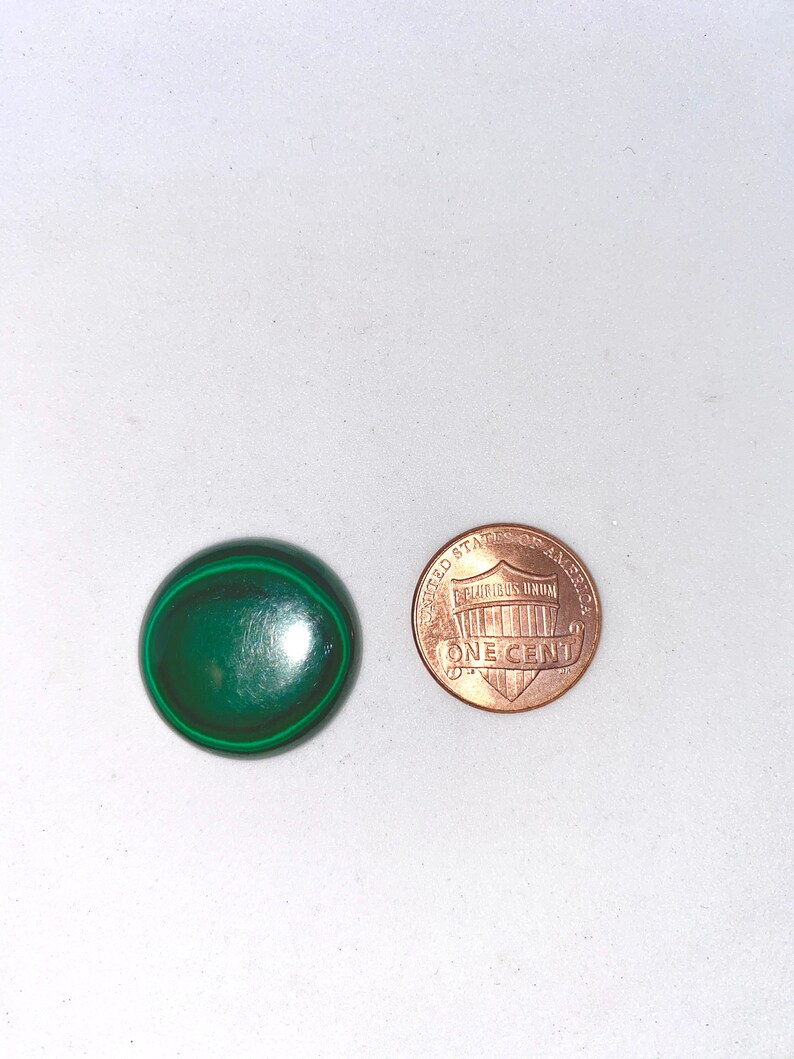 21 MM AAA Genuine Malachite Round 28 carats