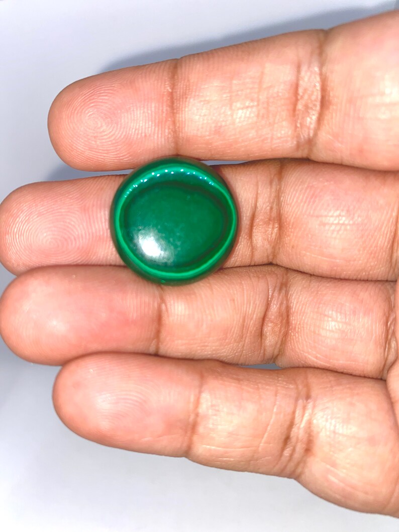 21 MM AAA Genuine Malachite Round 28 carats