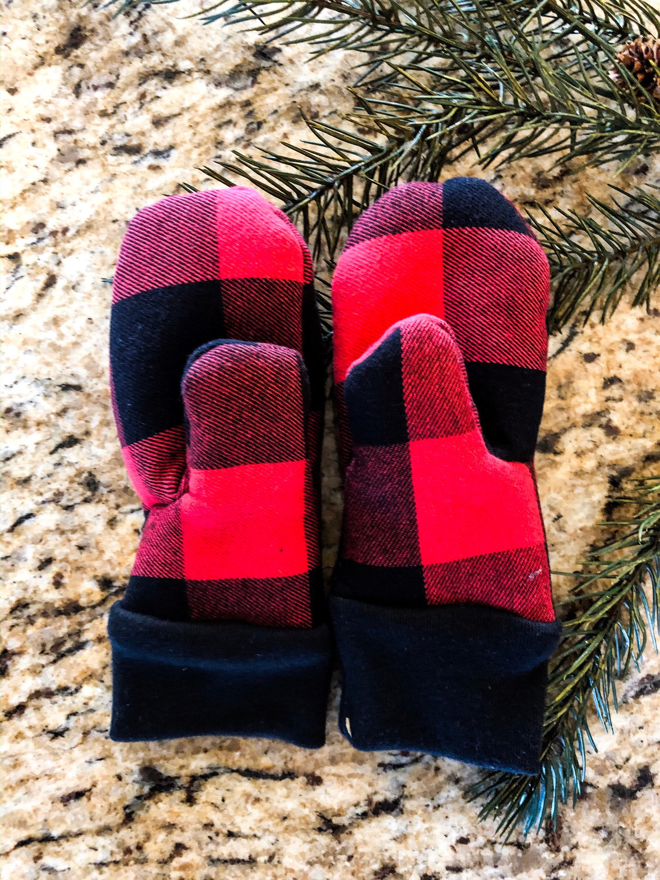 sherpa lined mittens