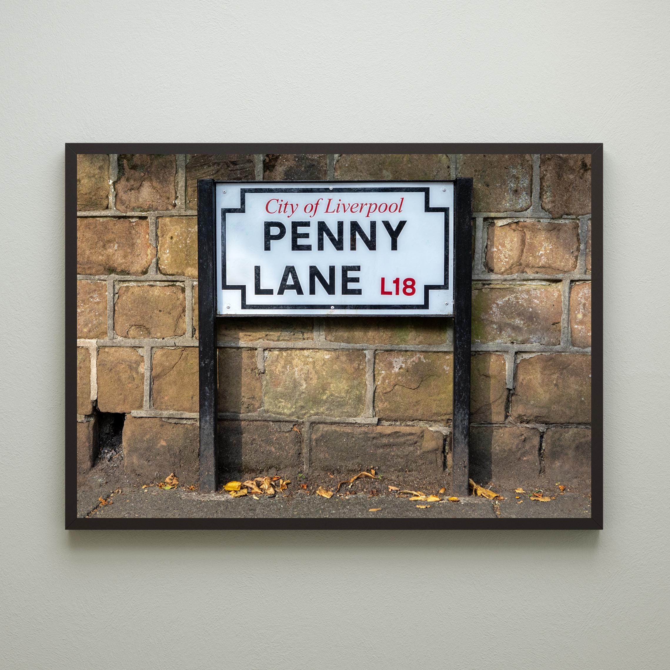 Penny Lane Straßenschild Im Vintage-Look, Reproduktion