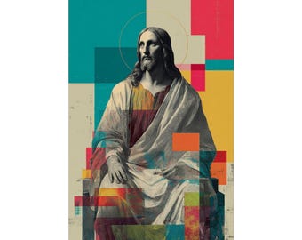 Jesus Poster | Jesus Christ Art Print – Christian Wall Decor, Religious Poster