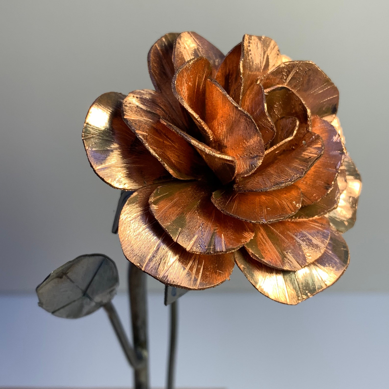 Handmade metal rose sculptures rose sculpture rose statue Etsy