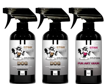 Buy 2 Get 1 FREE - 2 Dog Odor Eliminating Sprays + 1 For Any Odor Eliminating Spray of Choice 16 oz | The Stink Solution