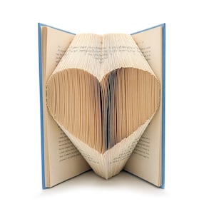 Herz Buchfalten Anleitung - 200 Seiten