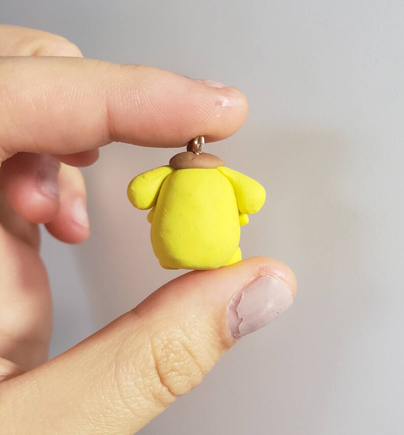 Handmade Polymer Clay Cute Friend Hello Kitty Kawaii Sanrio Pompompurin Charm Gift