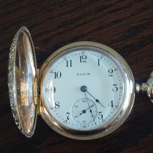 vintage Elgin National Watch Co pocket watch