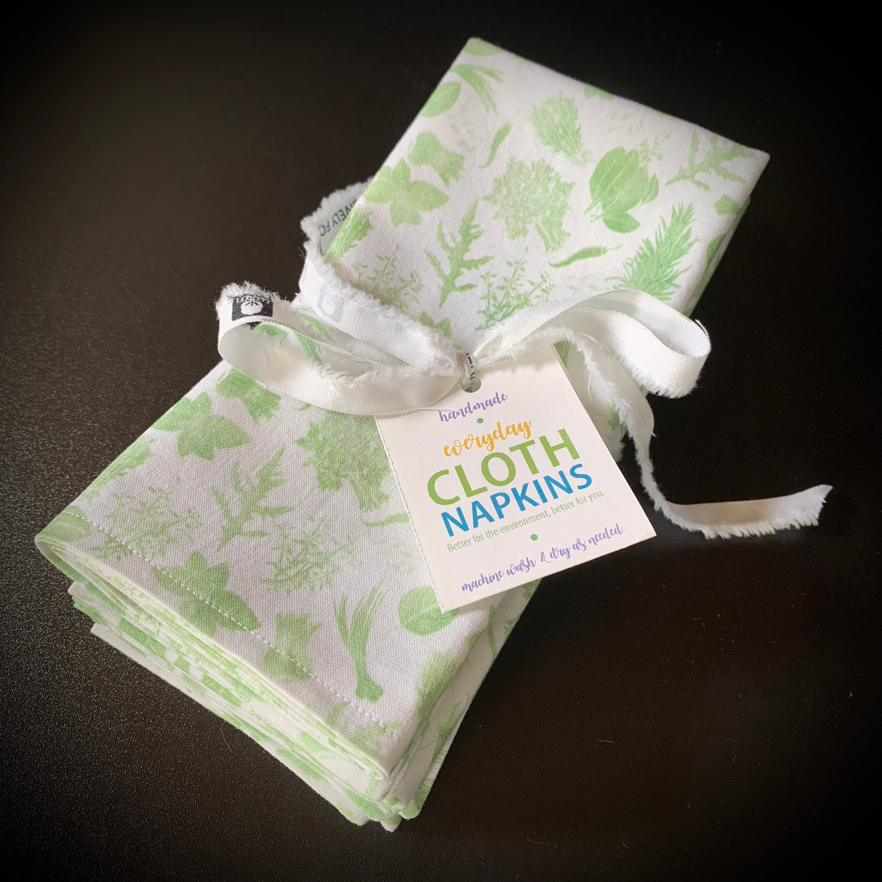 Large cloth napkins and matching drink coasters sets of 4 Etsy