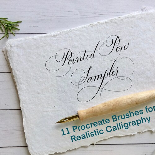11 Pointed Pen Calligraphy Brushes for Procreate - Etsy