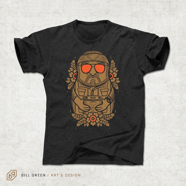 Lebowski Walter T-shirt | Unik originalkonst | Kultfilm | Bowlingtröja