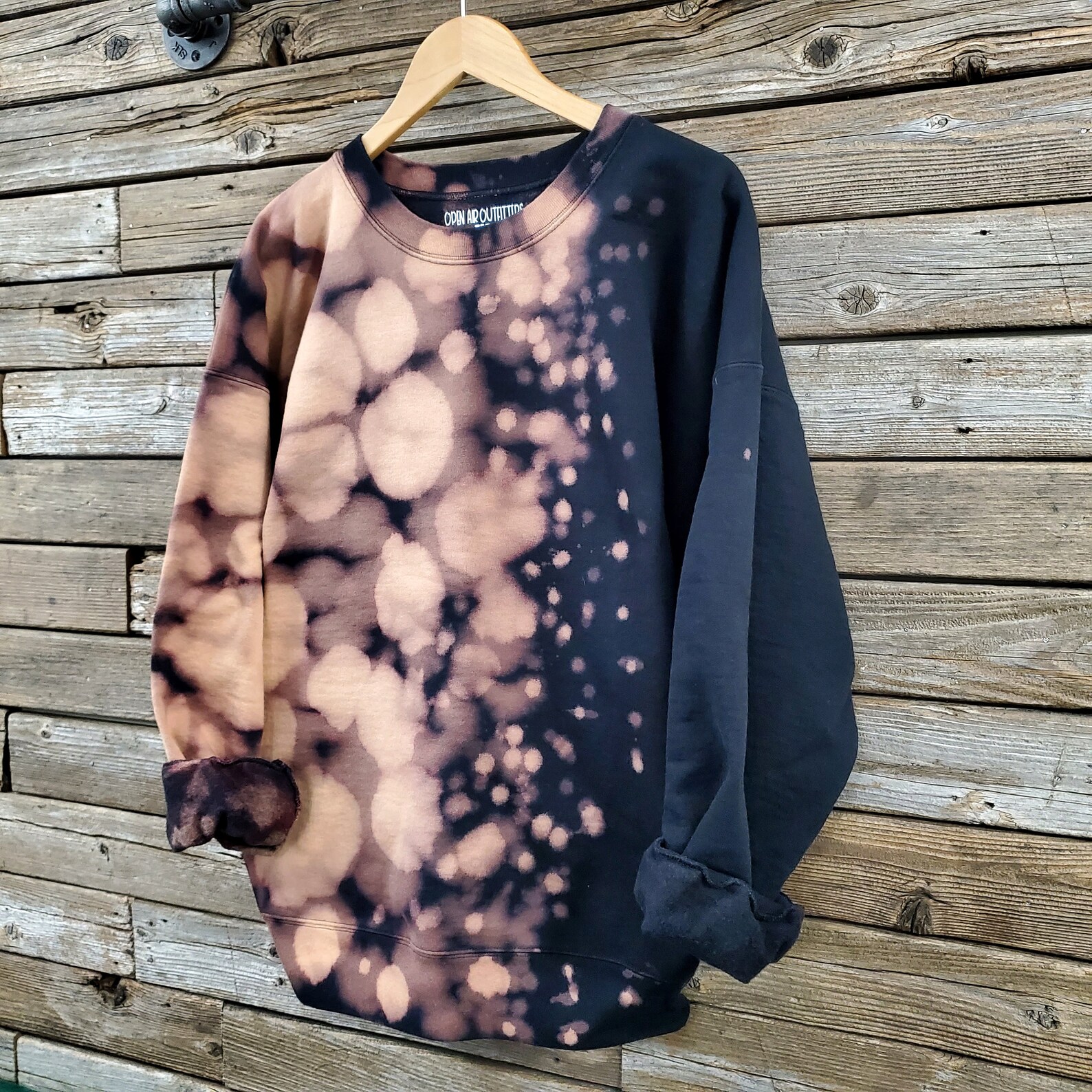 bleach dye sweatshirt
