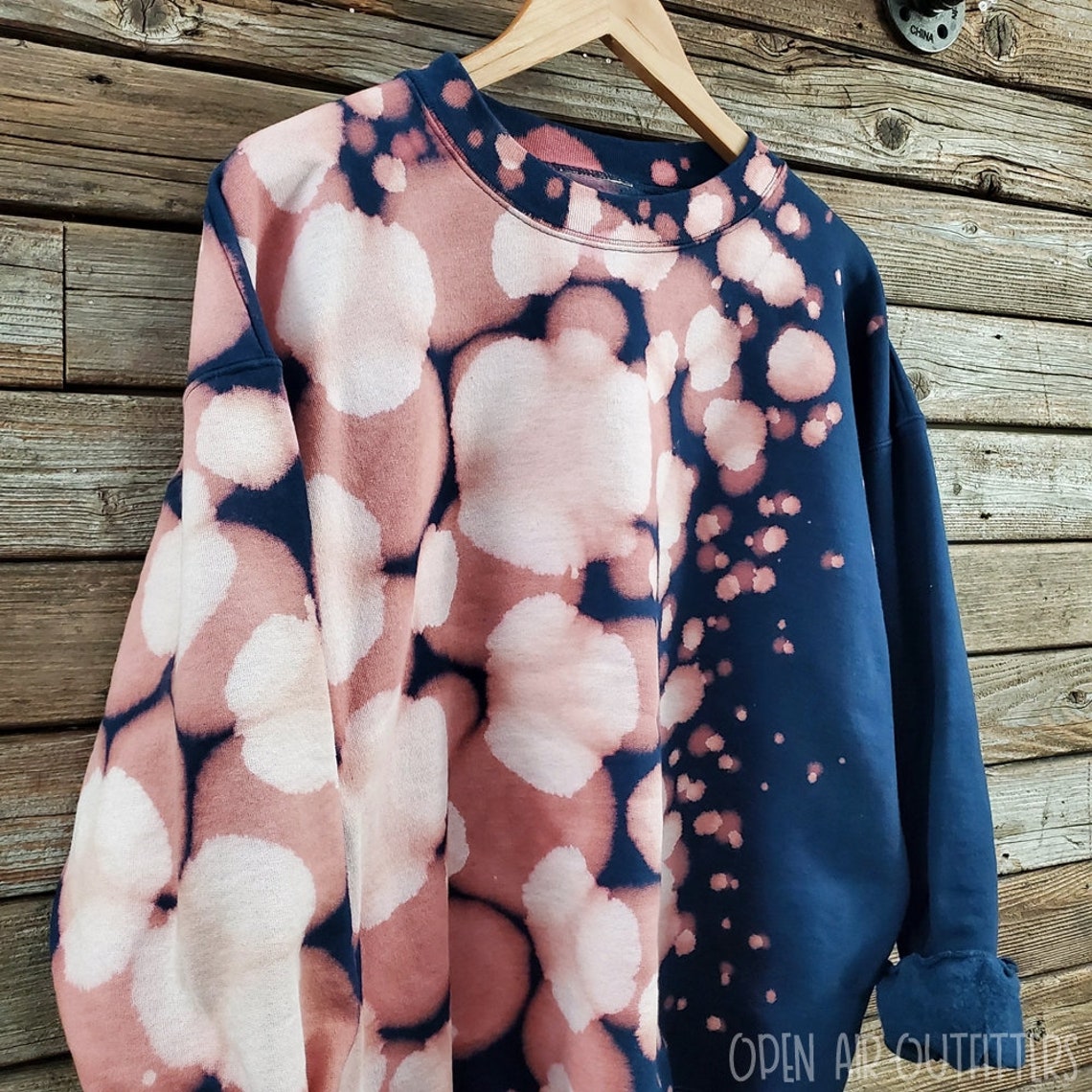 tie dye sweatshirt navy