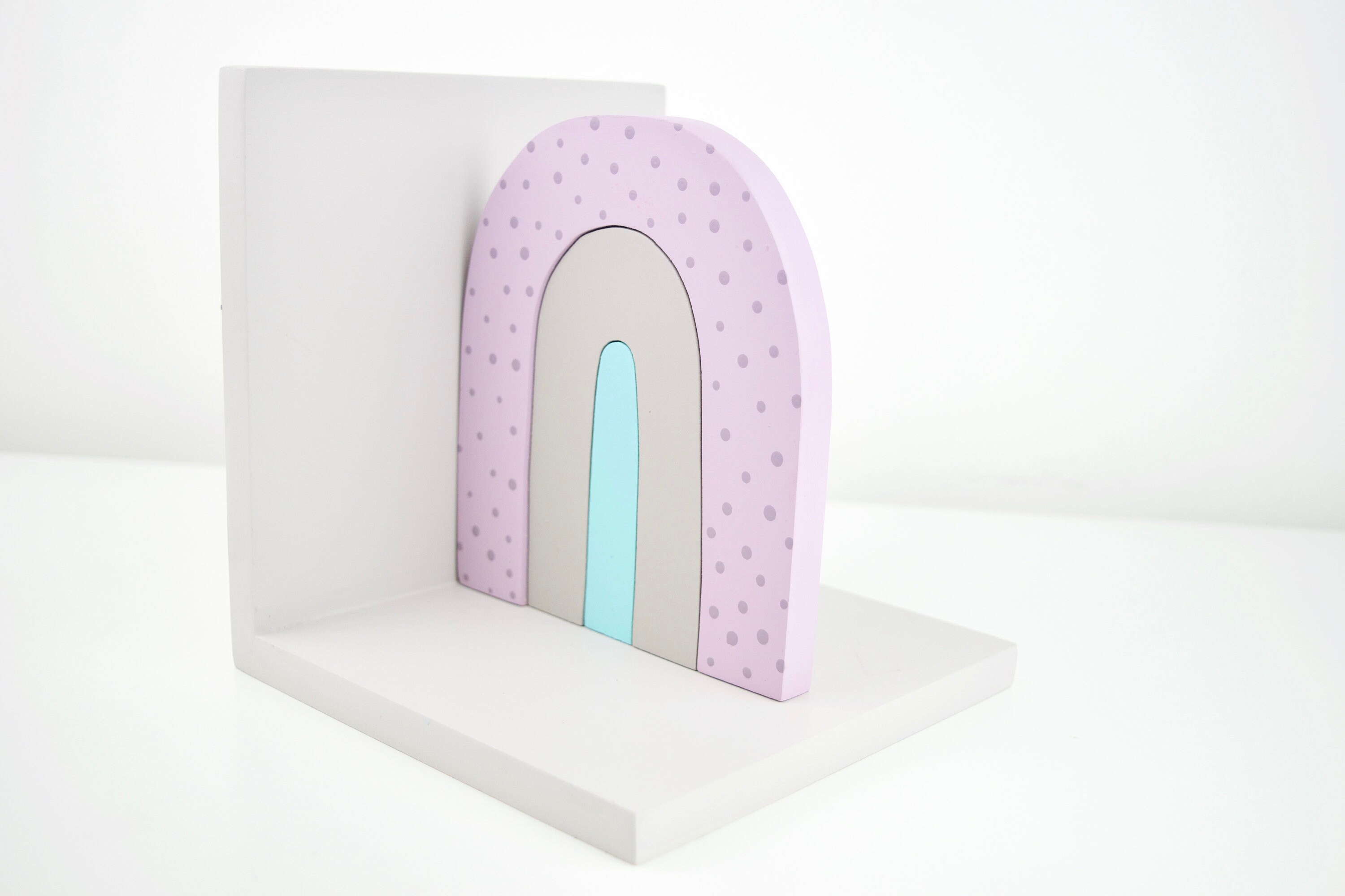 Rainbow bookends girls bookend nursery bookend kid bookend Etsy