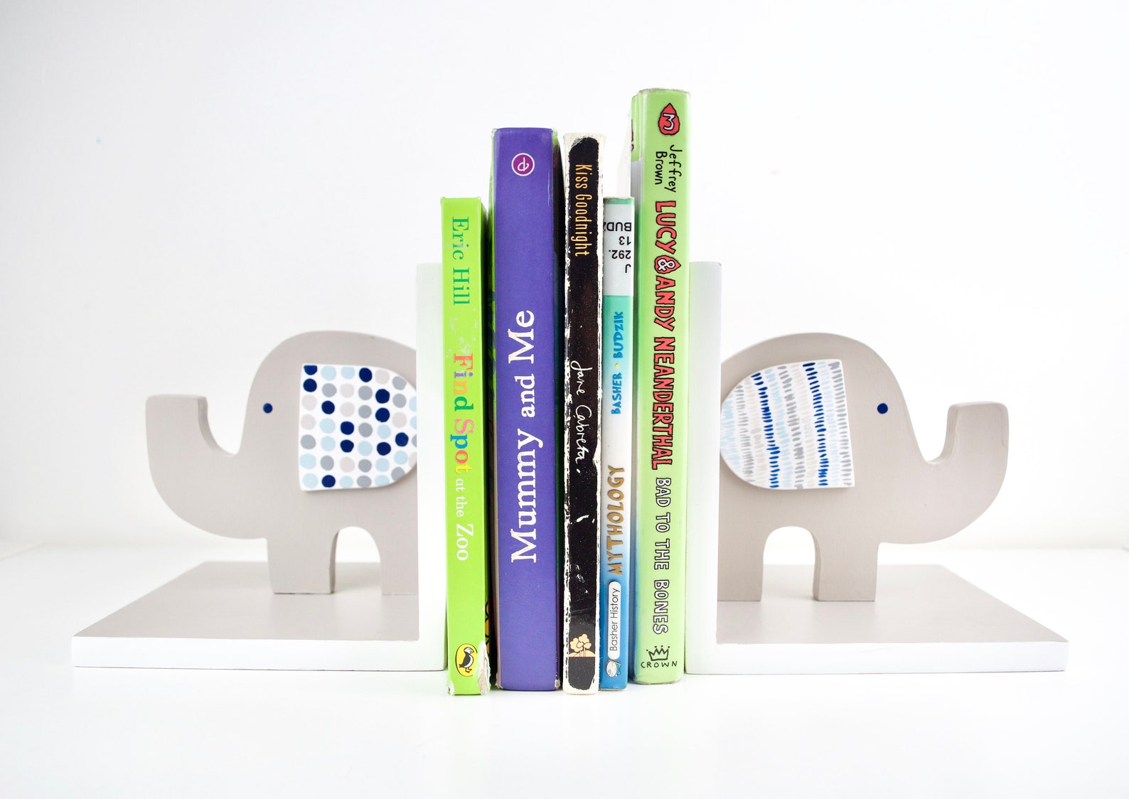 Elephant Bookend Kids Book Stand Nursery Bookend Kids Etsy