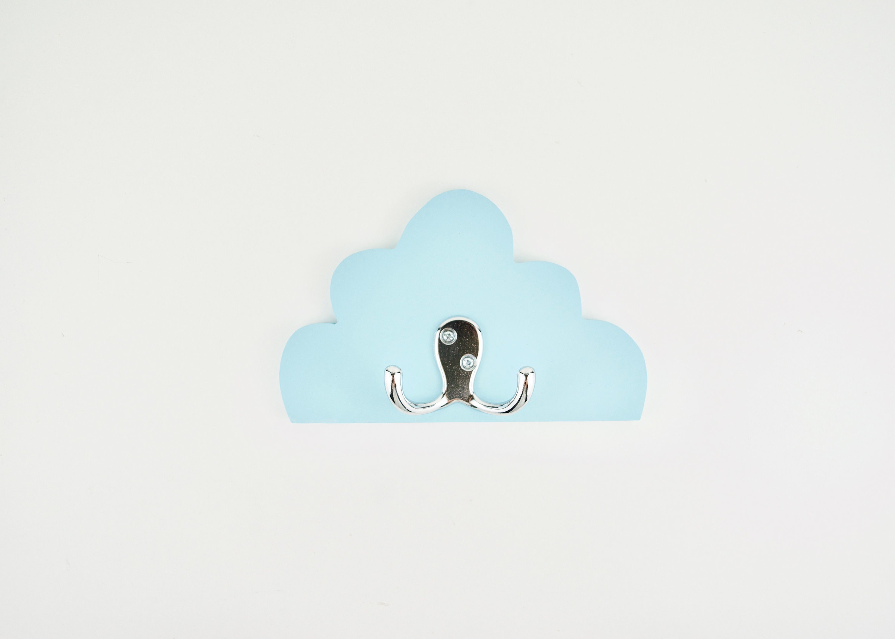 Cloud hooks set of three hooks nursery wall hooks baby room Etsy