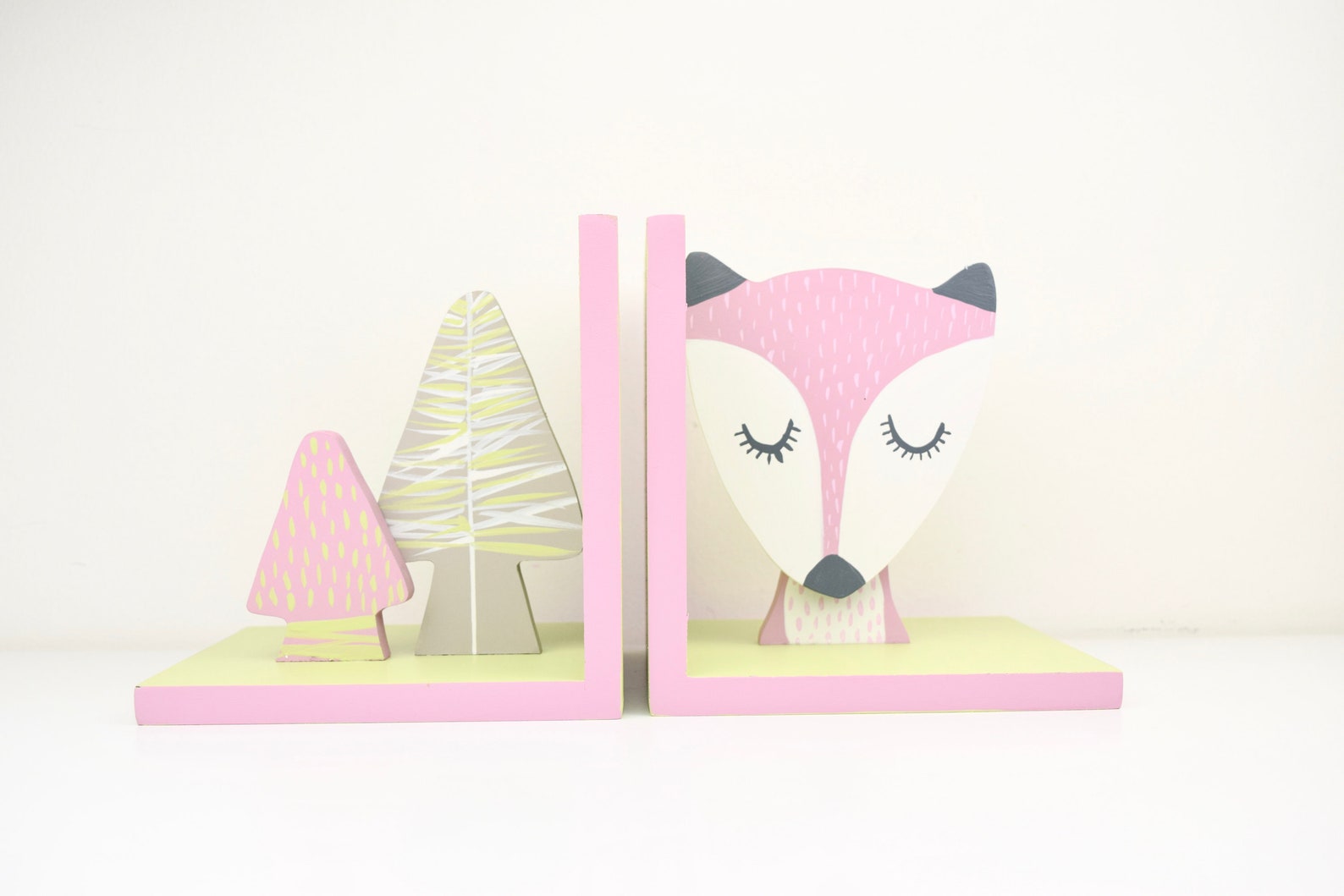 Fox Bookends Woodland Bookend Nursery Bookend Forest Etsy Australia