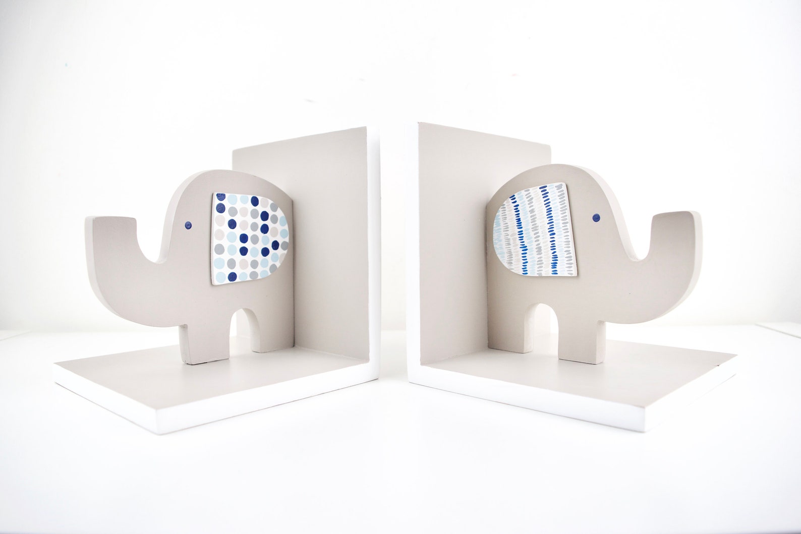 Elephant Bookend Kids Book Stand Nursery Bookend Kids Etsy