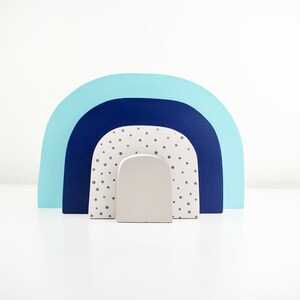 Apilador arco iris arco iris apilamiento accesorios de | Etsy