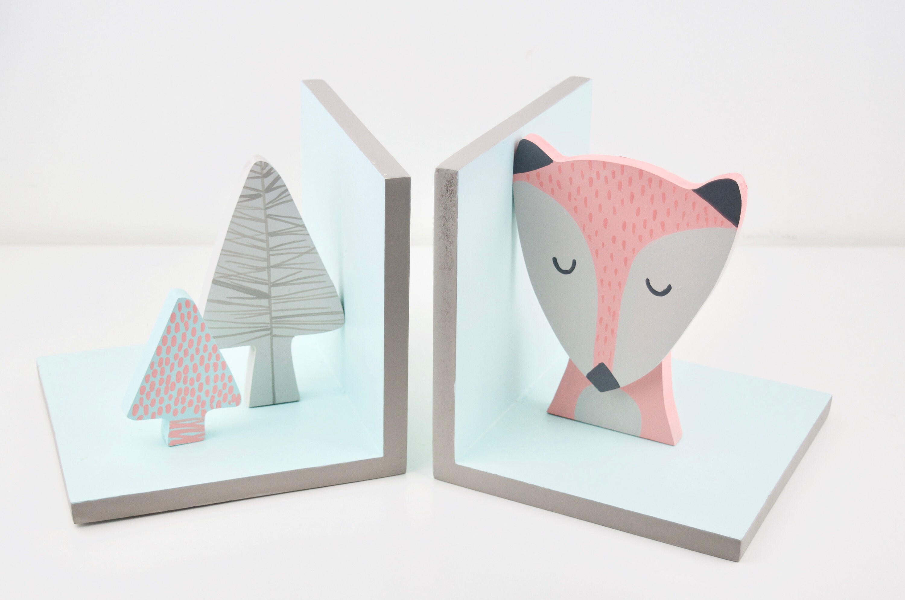 Fox Bookends Woodland Bookend Nursery Bookend Forest Etsy Australia
